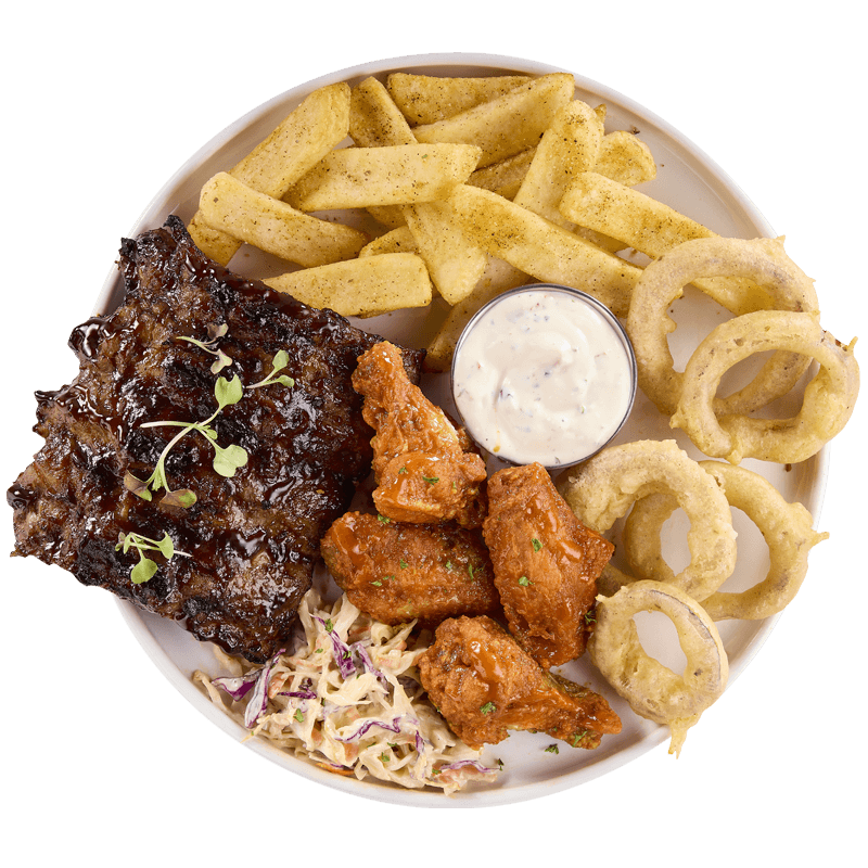 4 Wings & 250 Pork Ribs